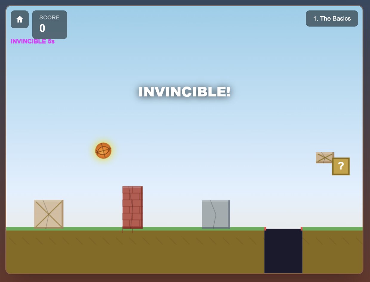 Basket Bounce — a platformer built by Josh and his kids one weekend